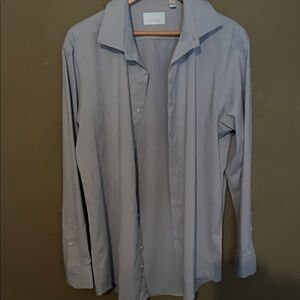 Perry Ellis Portfolio Sky Blue Tech Shirt c3